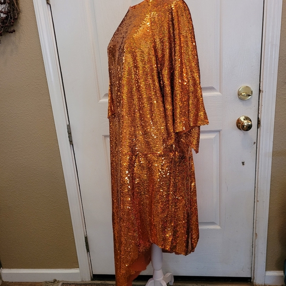 ASOS Orange Sequin Dress Taylor Swift Life of a Showgirl - Picture 5 of 8